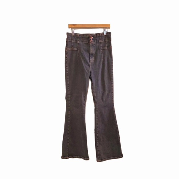 Free People We The Free Jayde Flare Jeans Size 32 - Picture 2 of 10